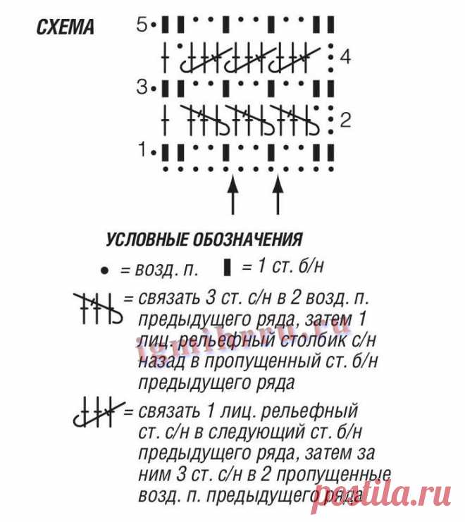 Лаконичный серо-бежевый пуловер с карманом. Вязание крючком