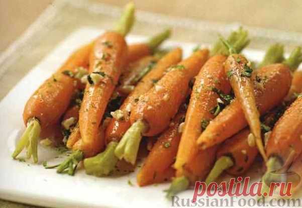 Рецепт: Молодая морковь на гарнир на RussianFood.com