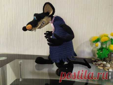 Крыса Шушара, ч.6. Rat Shushara, р.6. Amigurumi. Crochet. Вязать игрушки, амигуруми.