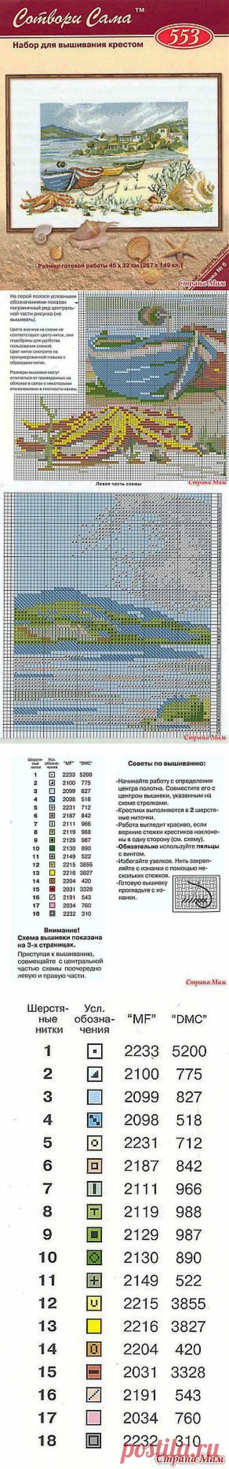 Вышивки. Морская тема.: Дневник группы &quot;Клуб рукоделия&quot; - Страна Мам