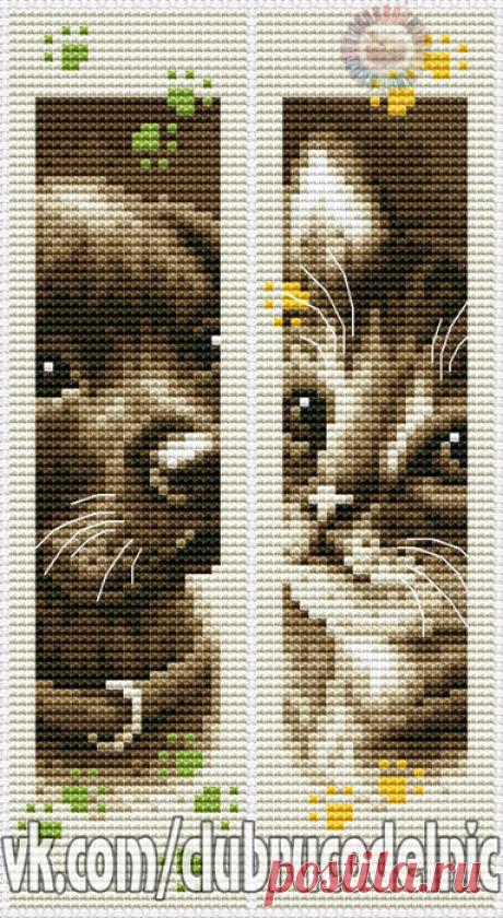 ВЫШИВКА-Dog Bookmark