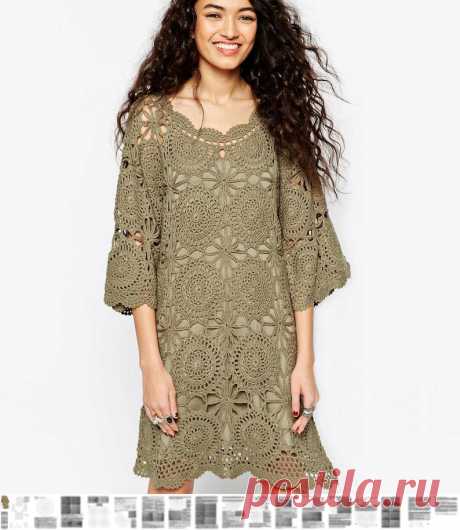 Crochet dress PATTERN detailed tutorial in ENGLISH every | Etsy