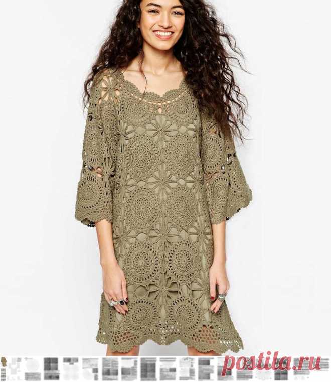 Crochet dress PATTERN detailed tutorial in ENGLISH every | Etsy