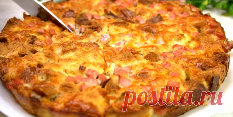 Заменила тесто на хлеб, теперь рекомендую так делать своим знакомым: хлебный пирог на сковороде | Готовим с Калниной Натальей | Дзен