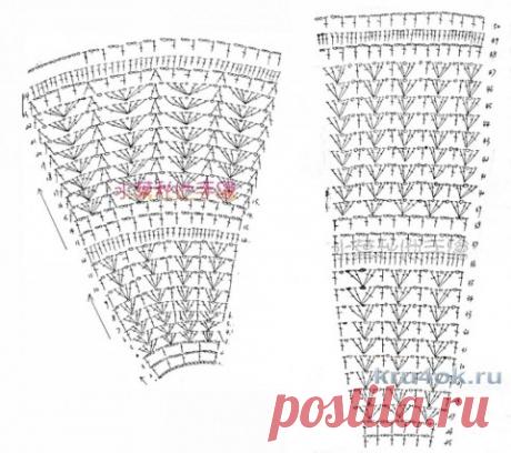 Женская туника крючком. Работа Натальи