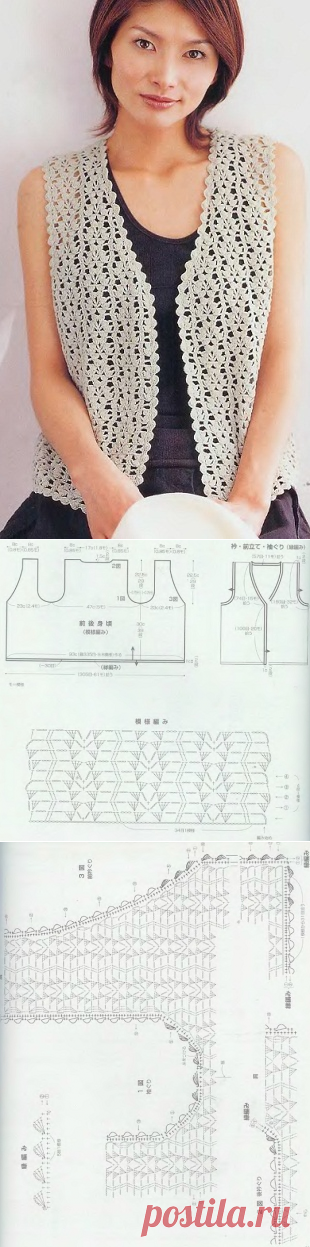 Связать безрукавку крючком