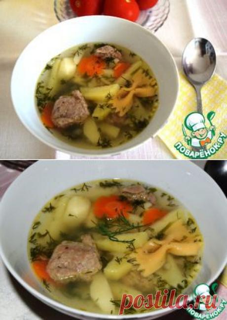 Суп с печеночными клецками - кулинарный рецепт