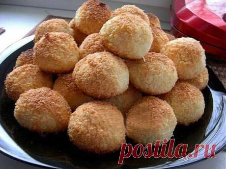 Рецепт - печенье " кокосовые язычки " » Женский журнал "Гармония".