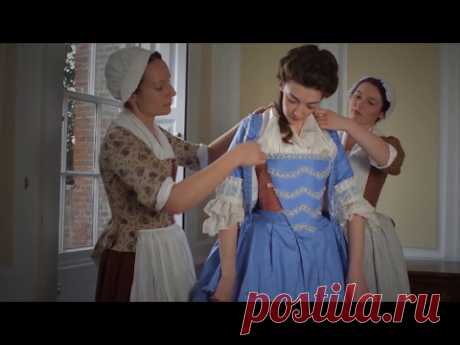 Getting dressed in the 18th century - YouTube