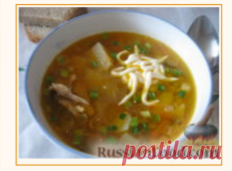 Рецепт: Рассольник из мяса курицы с перловой крупой на RussianFood.com