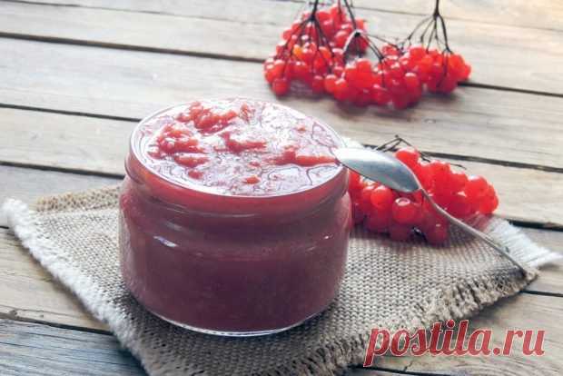 Сырое варенье из калины — Сад Заготовка