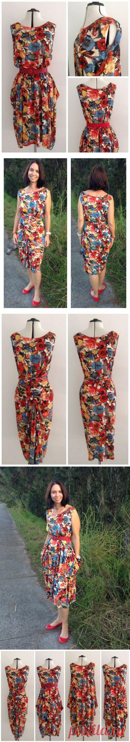 Wrap платье- как сшить, как носить.