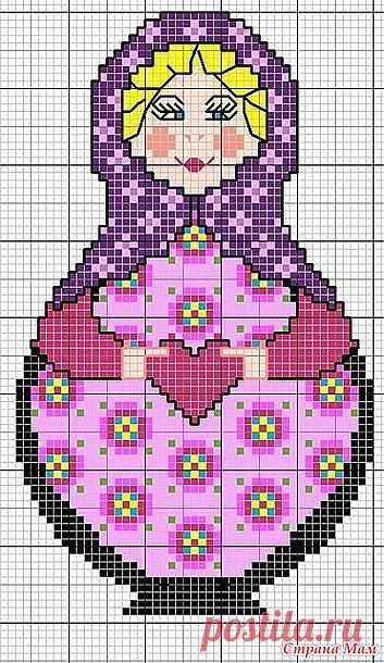 Вышивки крестиком. МАТРЕШКИ.: Дневник группы "Клуб рукоделия" - Страна Мам
