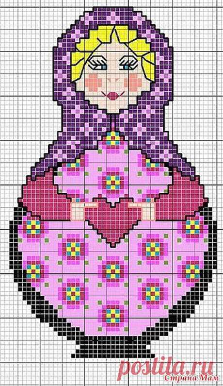 Вышивки крестиком. МАТРЕШКИ.: Дневник группы &quot;Клуб рукоделия&quot; - Страна Мам