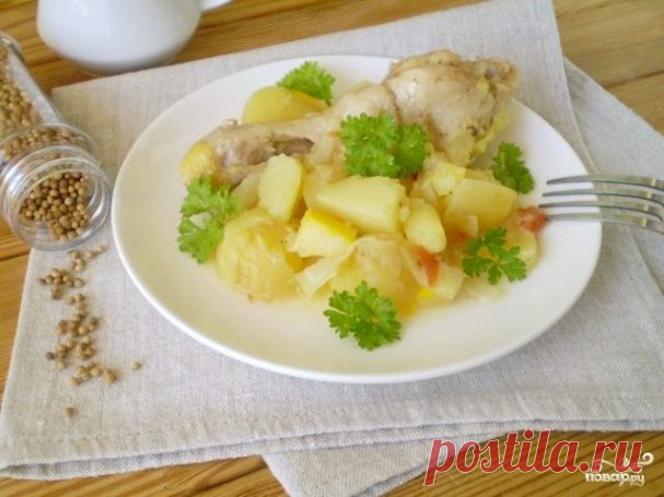 Курица с картошкой и овощами в мультиварке - пошаговый рецепт с фото на Повар.ру