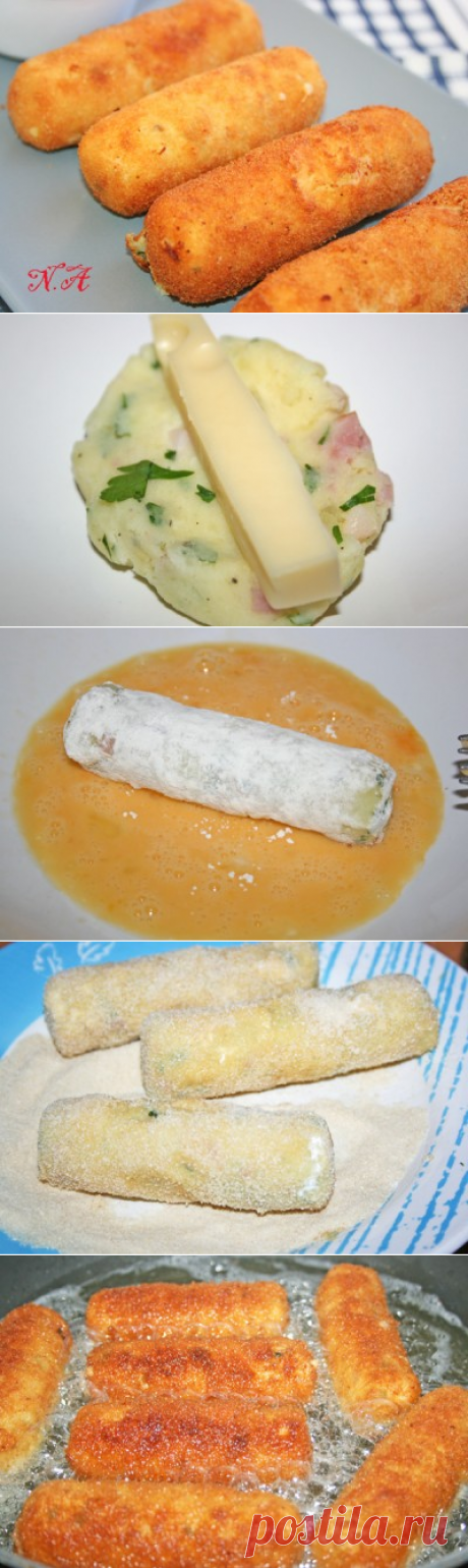Картофельные палочки с сыром и соусом : Закуски и бутерброды