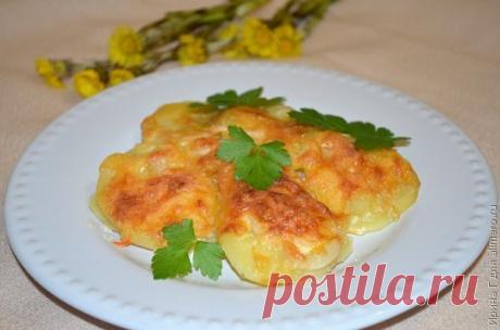 Картофель, запеченный с сыром и луком