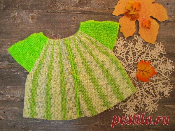 Детский жилет спицами-"БОННИ".