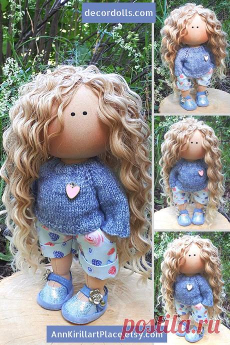 Portrait Cloth Doll Fabric Rag Doll Textile Art Doll Custom | Etsy