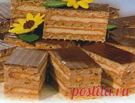 Торт из печенья и вафель &quot;Лентяйка&quot;