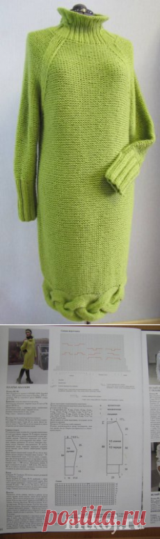 Платье-баллон спицами » Ниткой - вязаные вещи для вашего дома, вязание крючком, вязание спицами, схемы вязания