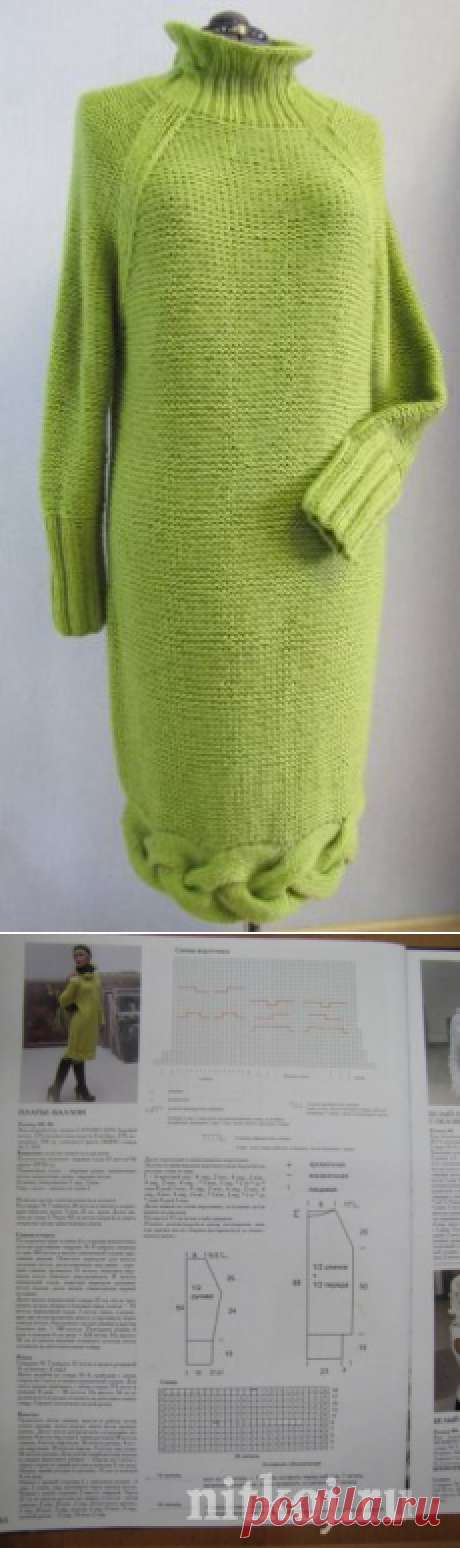 Платье-баллон спицами » Ниткой - вязаные вещи для вашего дома, вязание крючком, вязание спицами, схемы вязания