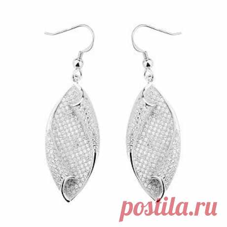 Скидка 60% на серебряные серьги Sandara с фианитами