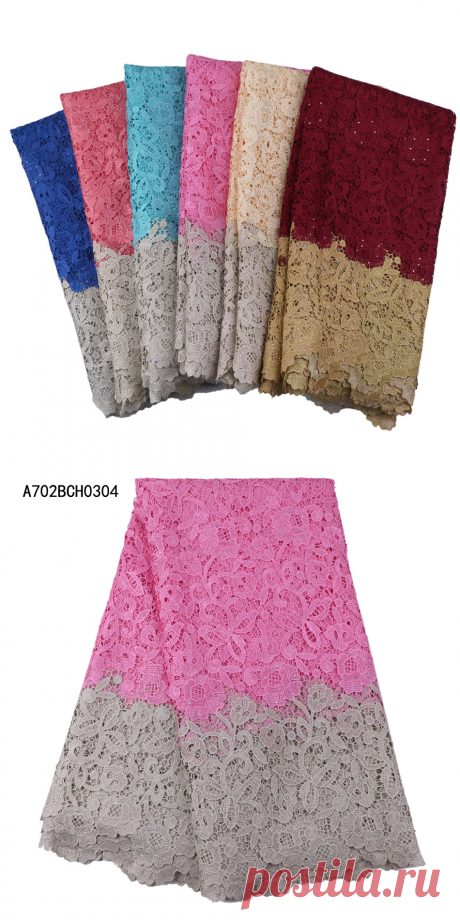 Фантастический дизайн вышивки шнур кружевная ткань с камнями для женщин платье, красочные Оптовая Африканский гипюр кружева fabricA702BCH03 купить на AliExpress