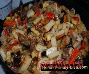 Мясо с овощами - пошаговый фоторецепт - овощное рагу с мясомКулинарные рецепты