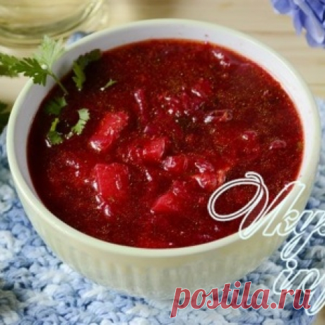Горячий свекольник с мясом