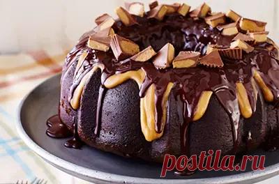 Рецепт шоколадного кекса с арахисовым маслом