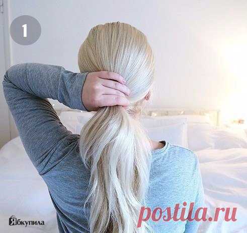 Прическа на длинные волосы