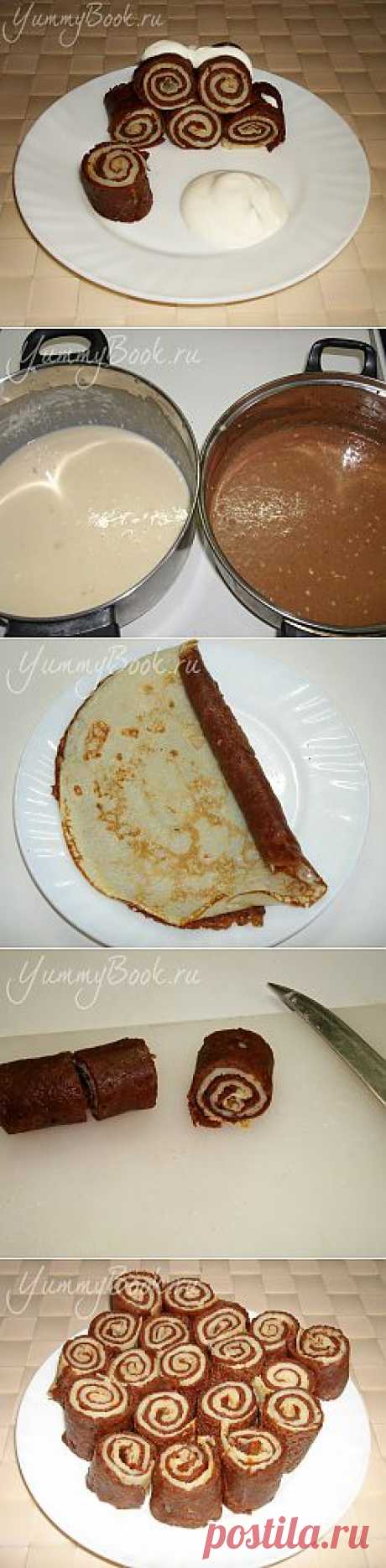 Рулетики из блинов Зебра - пошаговый рецепт с фото
Каких только рецептов блинов не существует: на дрожжах, на молоке, на кефире, с начинкой и без, сладкие и соленые. Предлагаю попробовать рулетики из блинов Зебра с шоколадом.