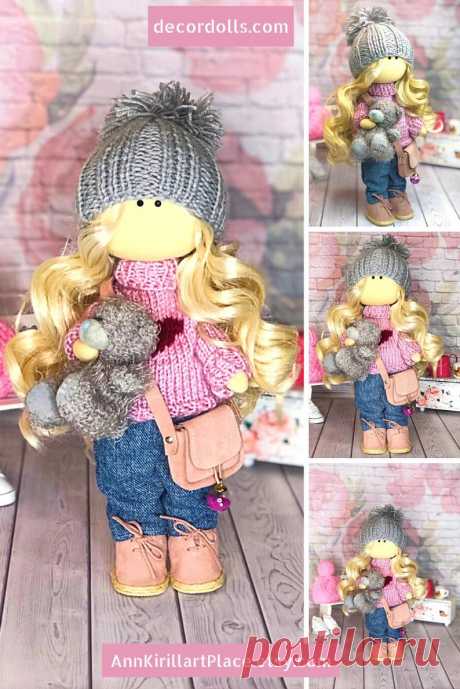 Home Design Art Doll Fabric Cloth Doll Textile Tilda Soft | Etsy