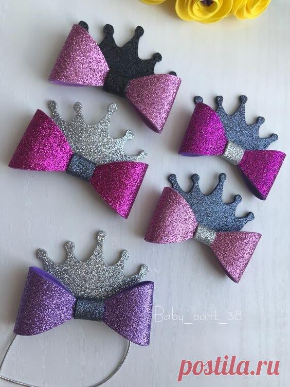 Нарядные бантики для деток. Собираем идеи и шаблоны в копилочку