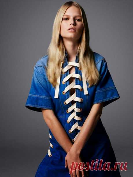 Анна Юэрс (Anna Ewers) в фотосессии Даниеля Джексона (Daniel Jackson) для журнала Vogue UK (февраль 2015)