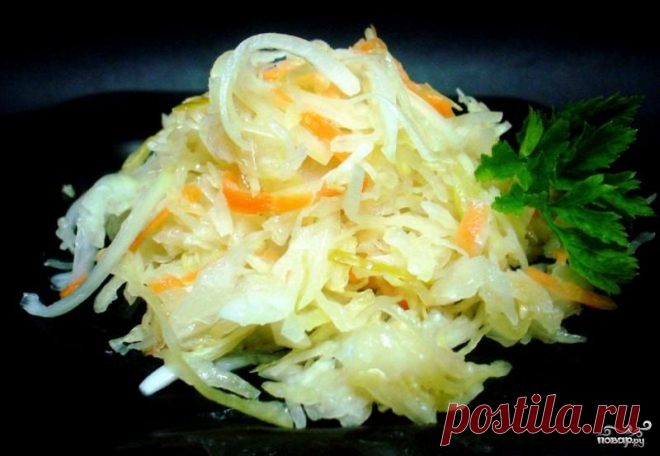 Капуста соленая на зиму - пошаговый кулинарный рецепт с фото на Повар.ру