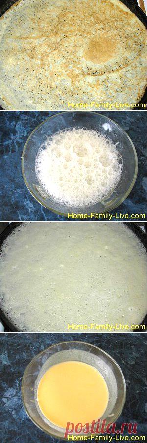 Кулинарные рецепты Блины дрожжевые - как приготовить блины дрожжевые фото