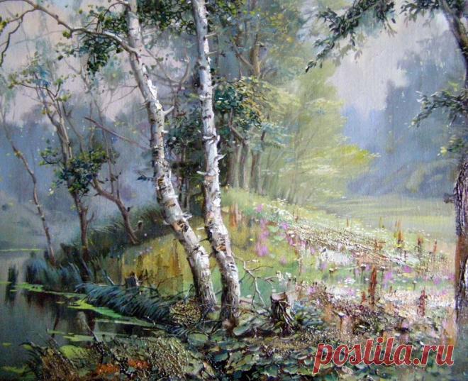 Художник Сердюков Александр Григорьевич. О цветах.