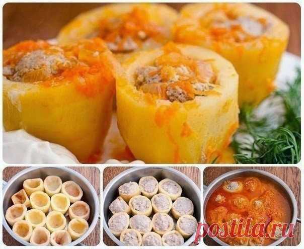 Фаршированная картошечка - Простые рецепты Овкусе.ру