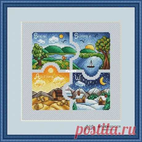 Stitch Spider - 4 Seasons by Maria Erbenova  Edited by Duckeyd at 2024-5-2 22:54