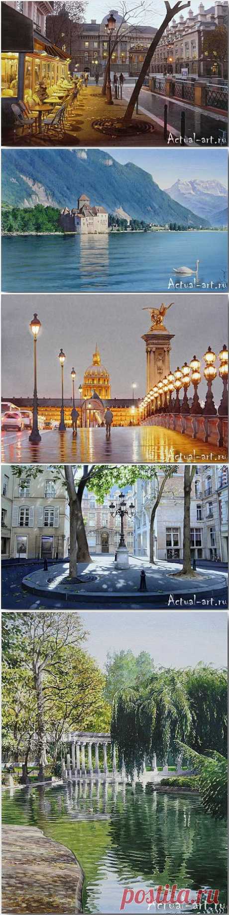 Thierry Duval и его акварельный взгляд на Париж | Actual-art.ru
Thierry Duval - французский художник-акварелист. Живёт и работает в Париже. Дюваль пишет замечательные картины улиц, мостов и площадей своего родного города. Все работы Тьерри Дюваля реалистично выражены акварелью. Он выпускник академии декоративных искусств, иллюстратор и художник крупного рекламного агентства в Париже.