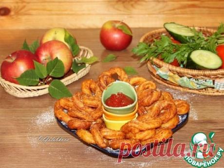 Картофельный хворост с плавленным сыром – кулинарный рецепт