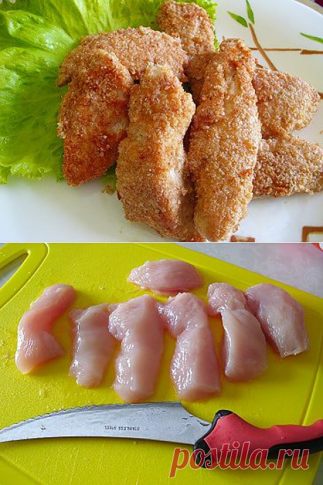 Курица в геркулесе