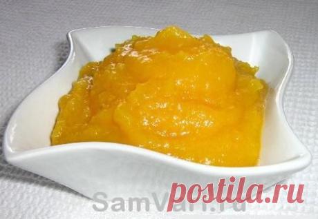 Тыквенное пюре с яблоками. Рецепт с фото. Вкусное и полезное пюре для детей.