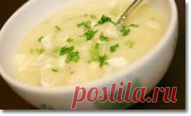 Суп с клецками из манки
