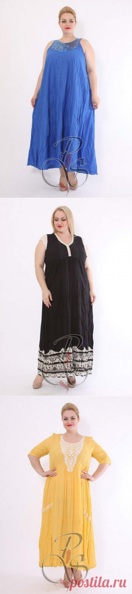 Летние платья и сарафаны в стиле бохо для полных женщин итальяского бренда Boho Style 2016. (100 фото)