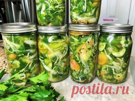 Салат КАЗАЦКИЙ на зиму из Зеленых Помидоров. Фаворит ДОНСКОЙ КУХНИ. Съедается без остатка.