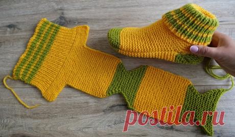 Носки на двух спицах: как связать и сшить, описание для начинающих, видео