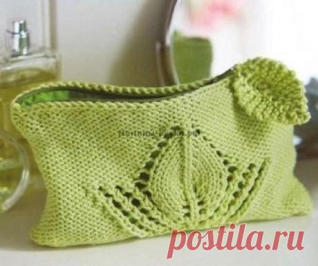 Косметичка (Вязание спицами) | Журнал Вдохновение Рукодельницы